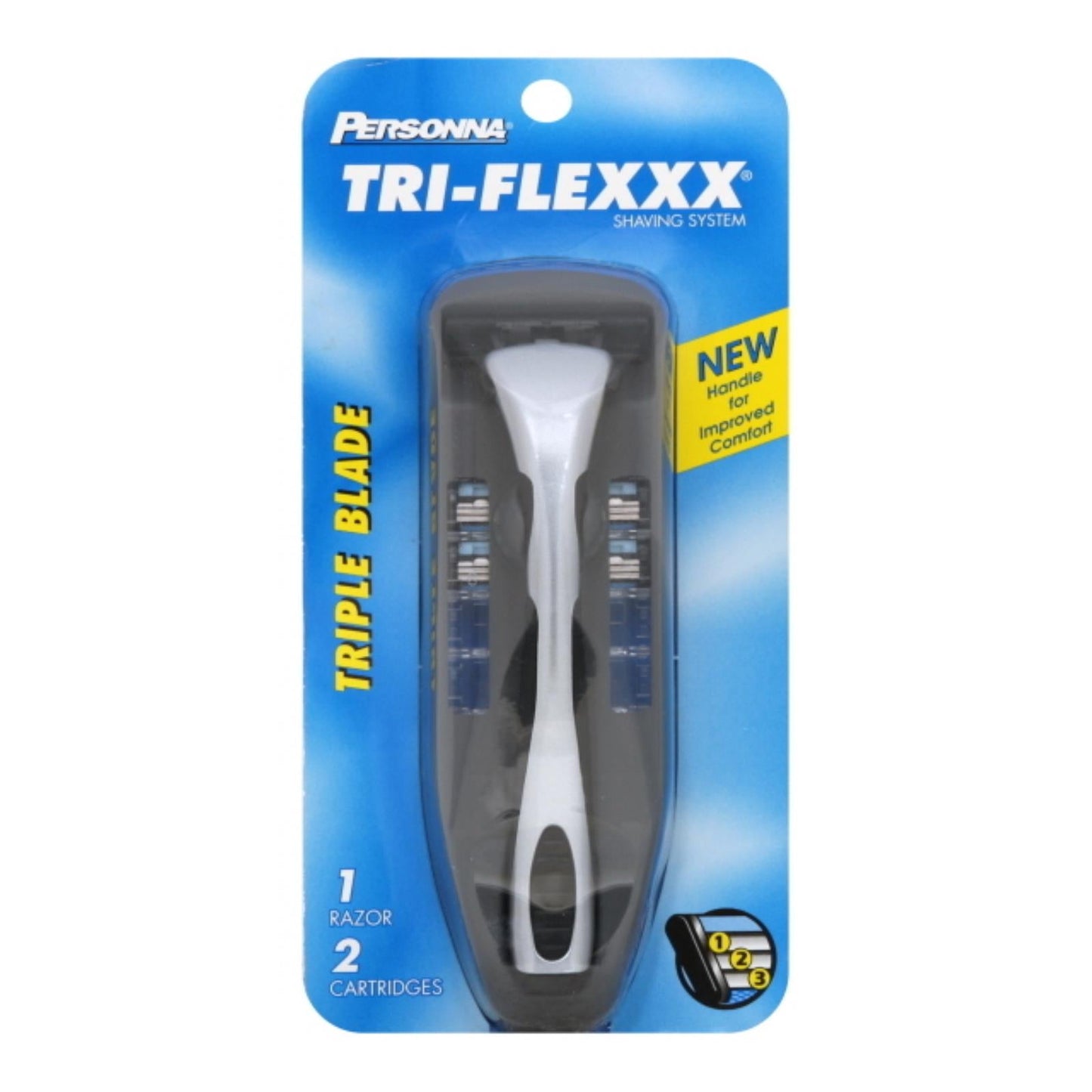 Personna Tri-flexxx Men's Razor with 2 Cartridges