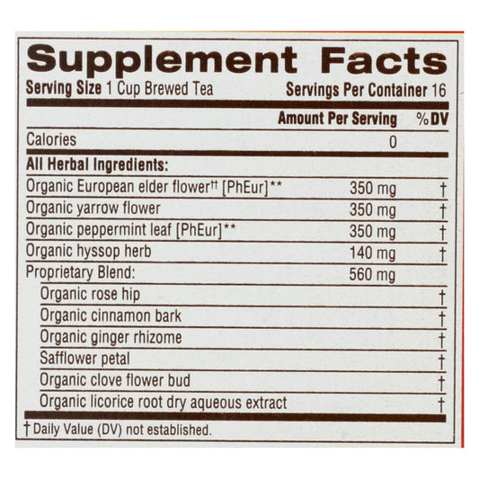 Gypsy Cold Care Herbal Tea - 16 Bags, Pack of 6