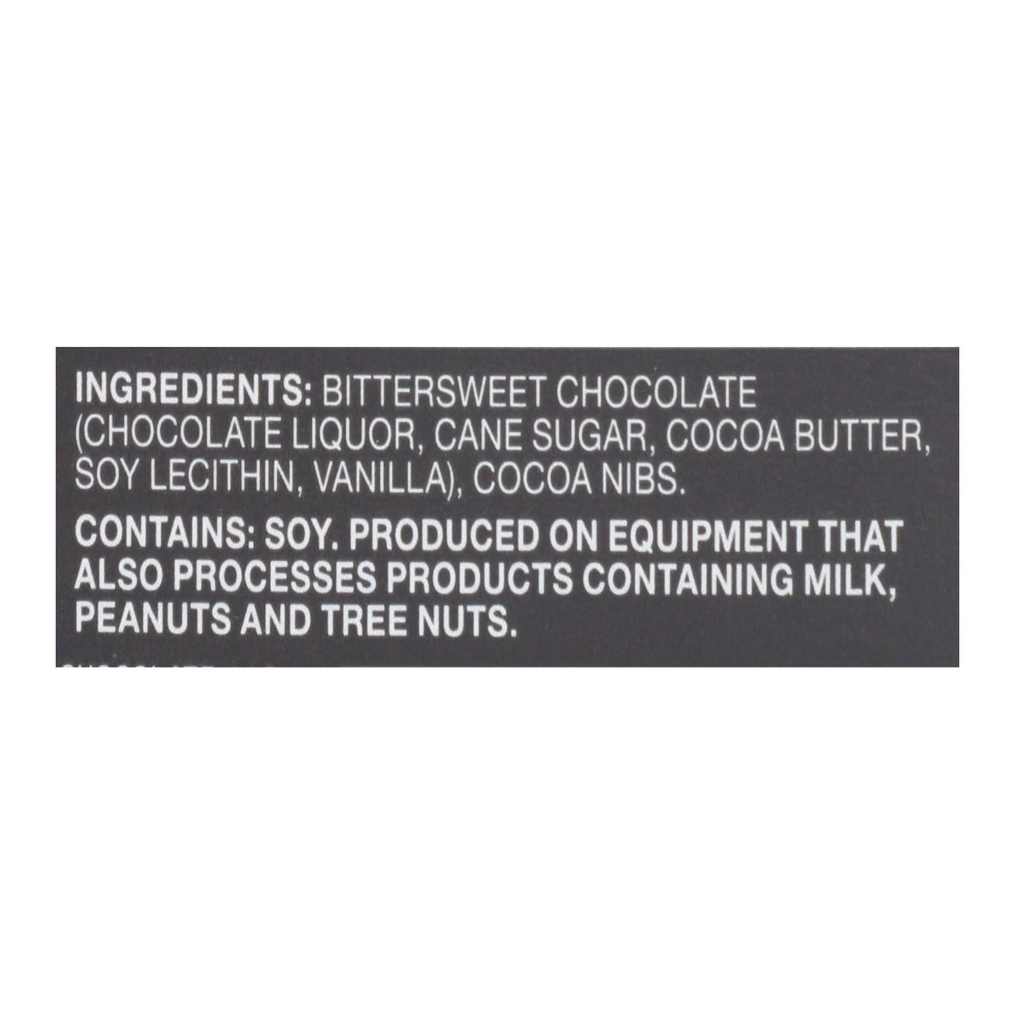 Endangered Species 72% Dark Chocolate Bars, Cacao Nibs, 12 Pack