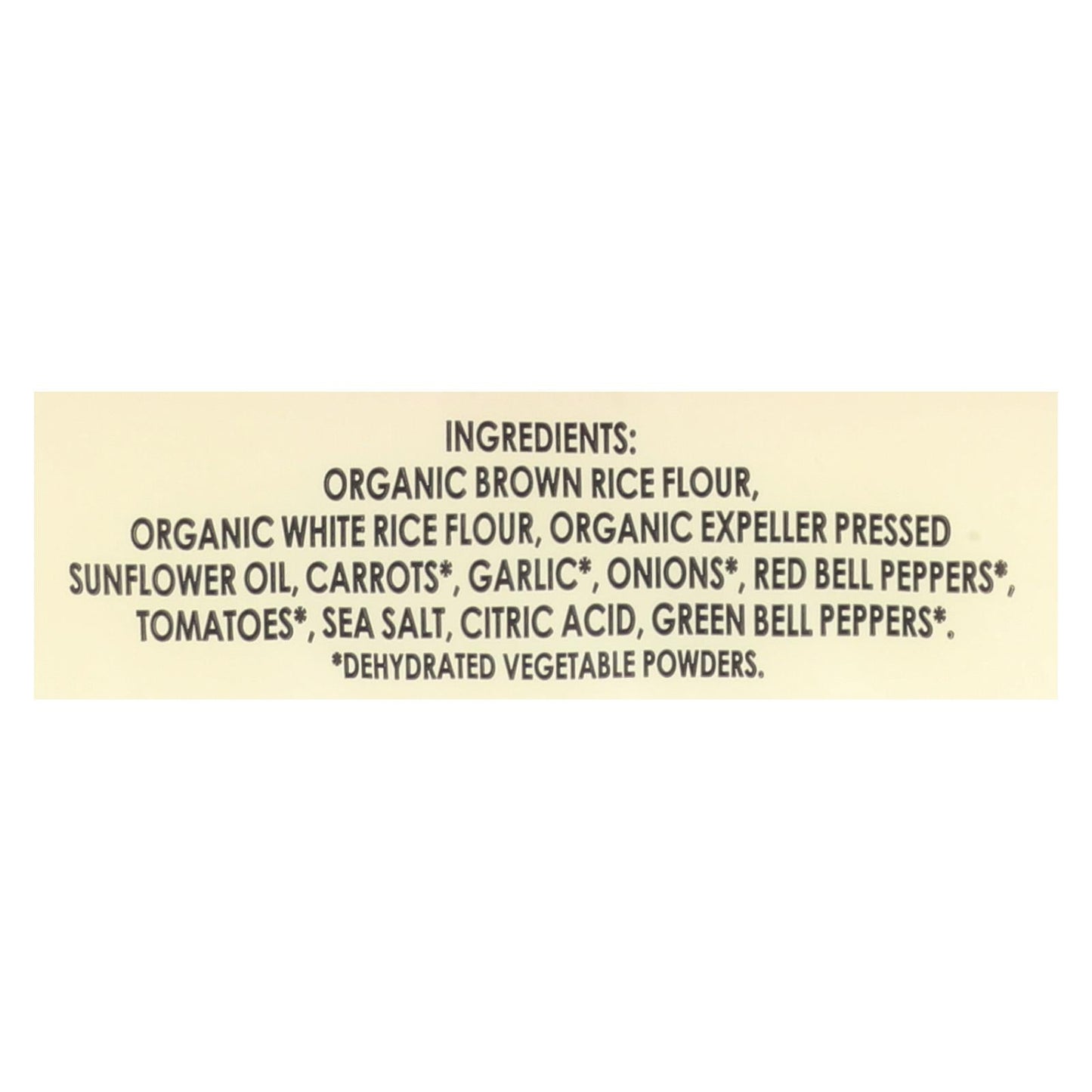 Edward & Sons Organic Veg Brown Rice Snaps, 12 Pack, 3.5 Oz