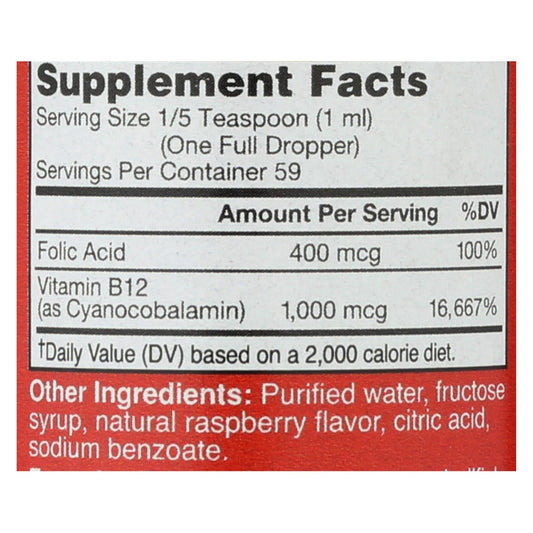 Bricker Labs Blast B12 & Folic Acid - 2 Fl Oz