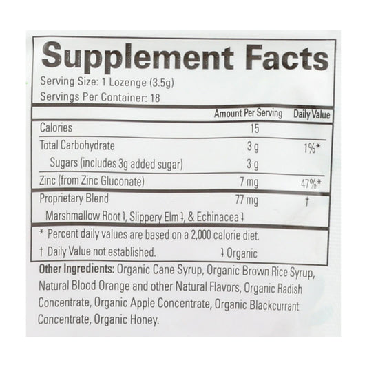 Thera Zinc Lozenges - Blood Orange - 18 Count