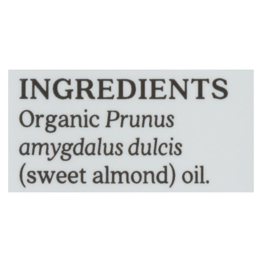 Aura Cacia - Organic Aromatherapy Sweet Almond Oil - 4 Fl Oz