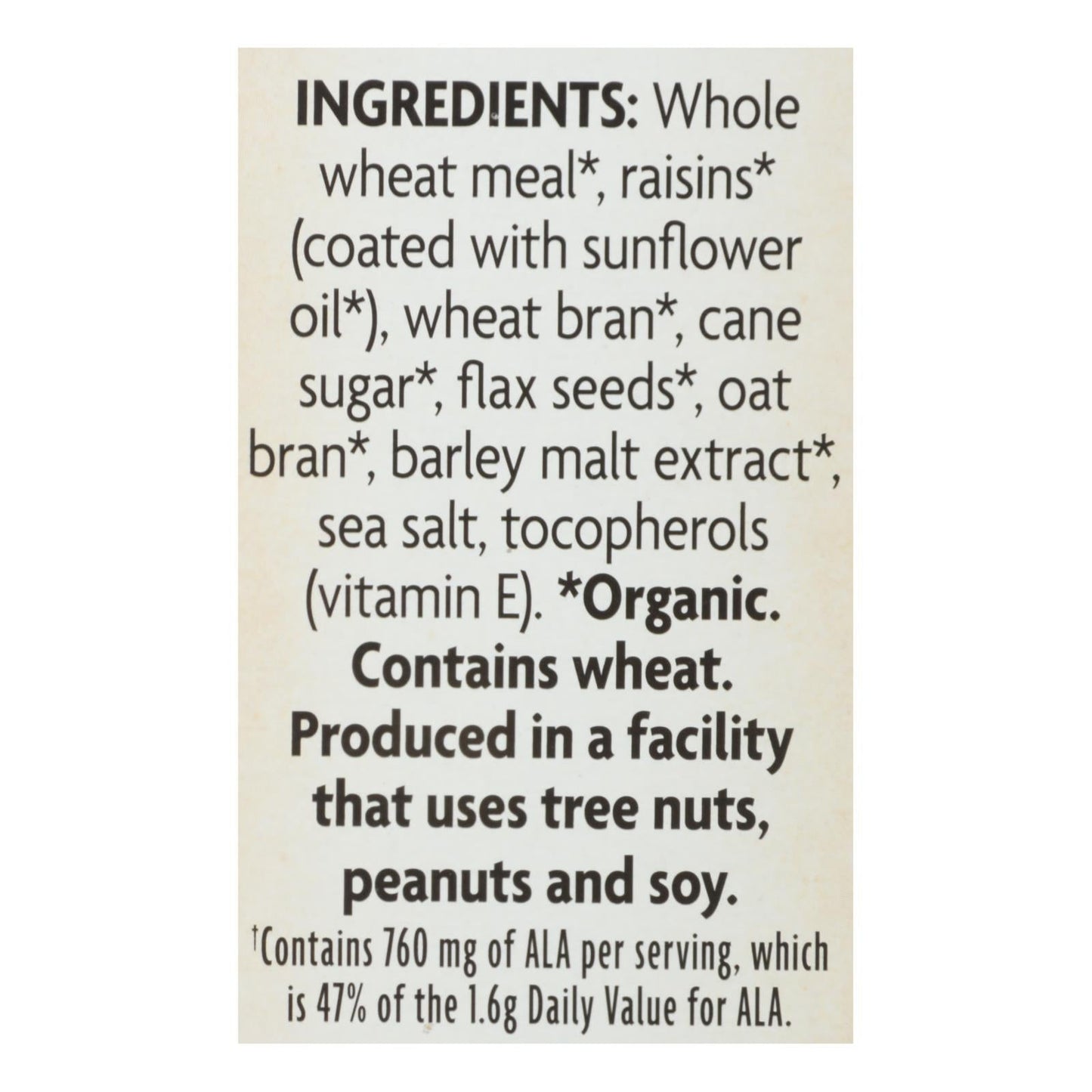 Nature's Path Organic Flax Raisin Bran Cereal, 12-Pack