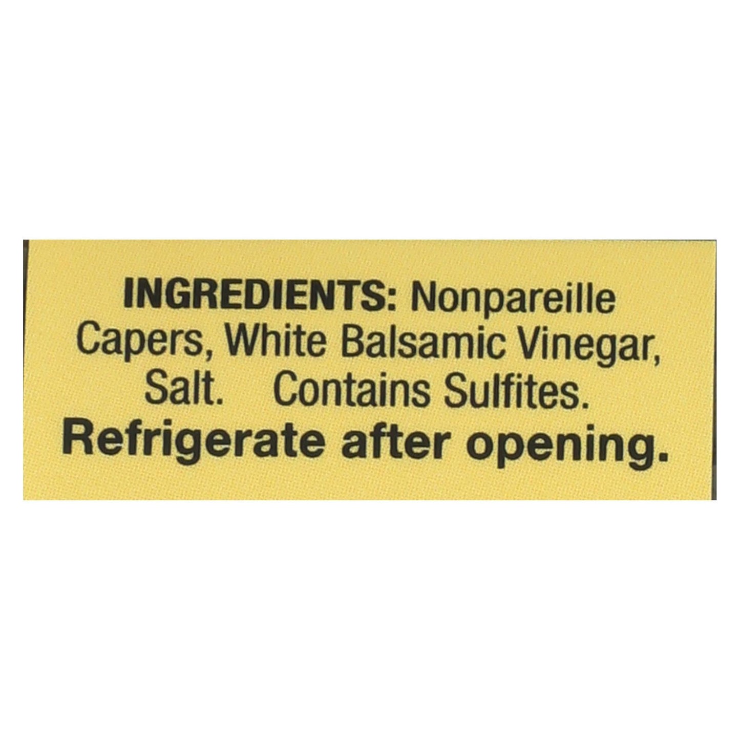Alessi Capers in White Balsamic Vinegar, 3.5 Oz, 6-Pack
