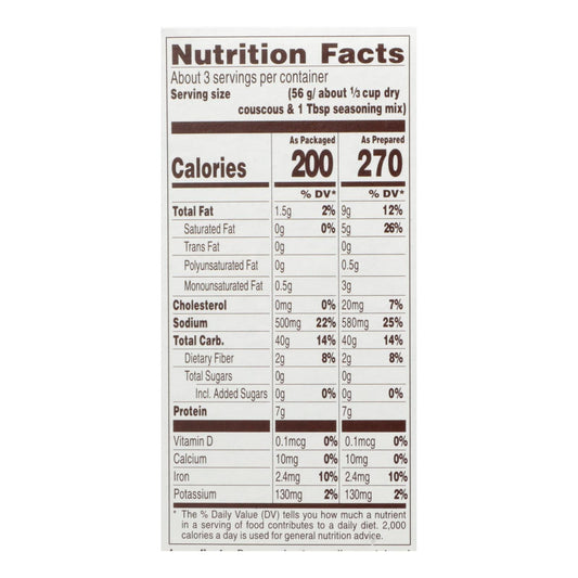 Near East Olive Oil & Garlic Couscous, Case of 12, 5.8 Oz