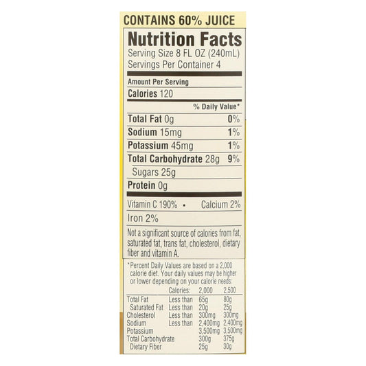 Rw Knudsen Lemon Ginger Echinacea Juice - Case of 6 - 32 FZ