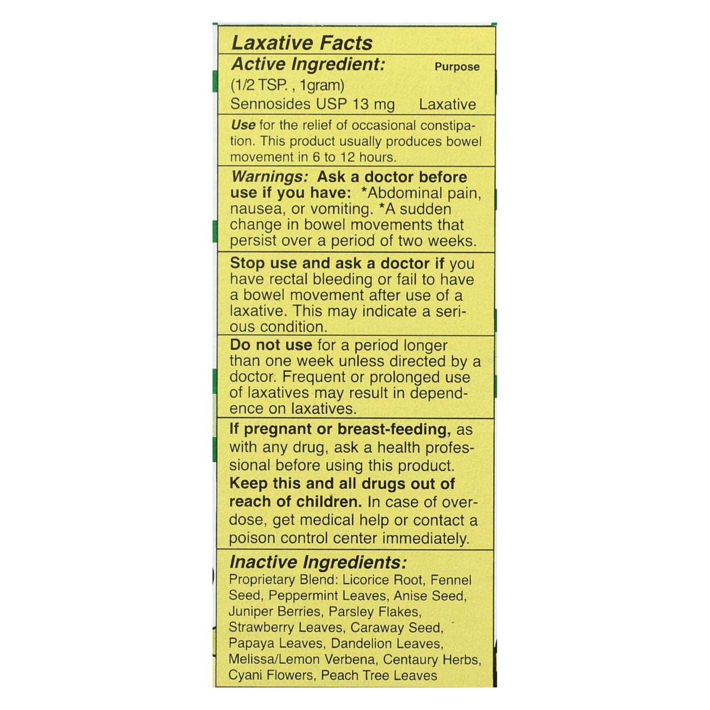 Swiss Kriss Herbal Laxative Bulk - 3.25 Oz