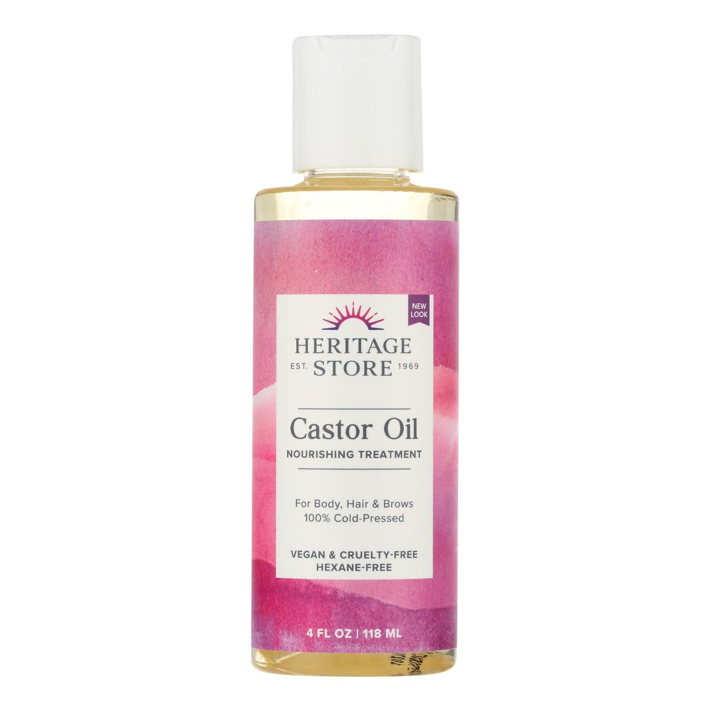 Heritage Products Castor Oil Hexane Free - 4 Fl Oz