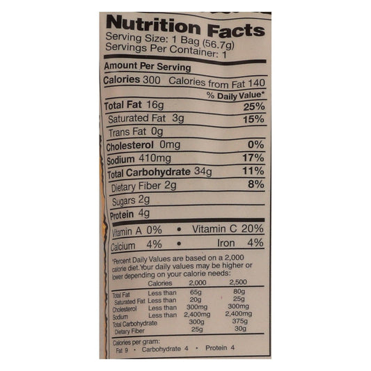 Dirty Sour Cream & Onion Chips, Case of 25 - 2 Oz Each