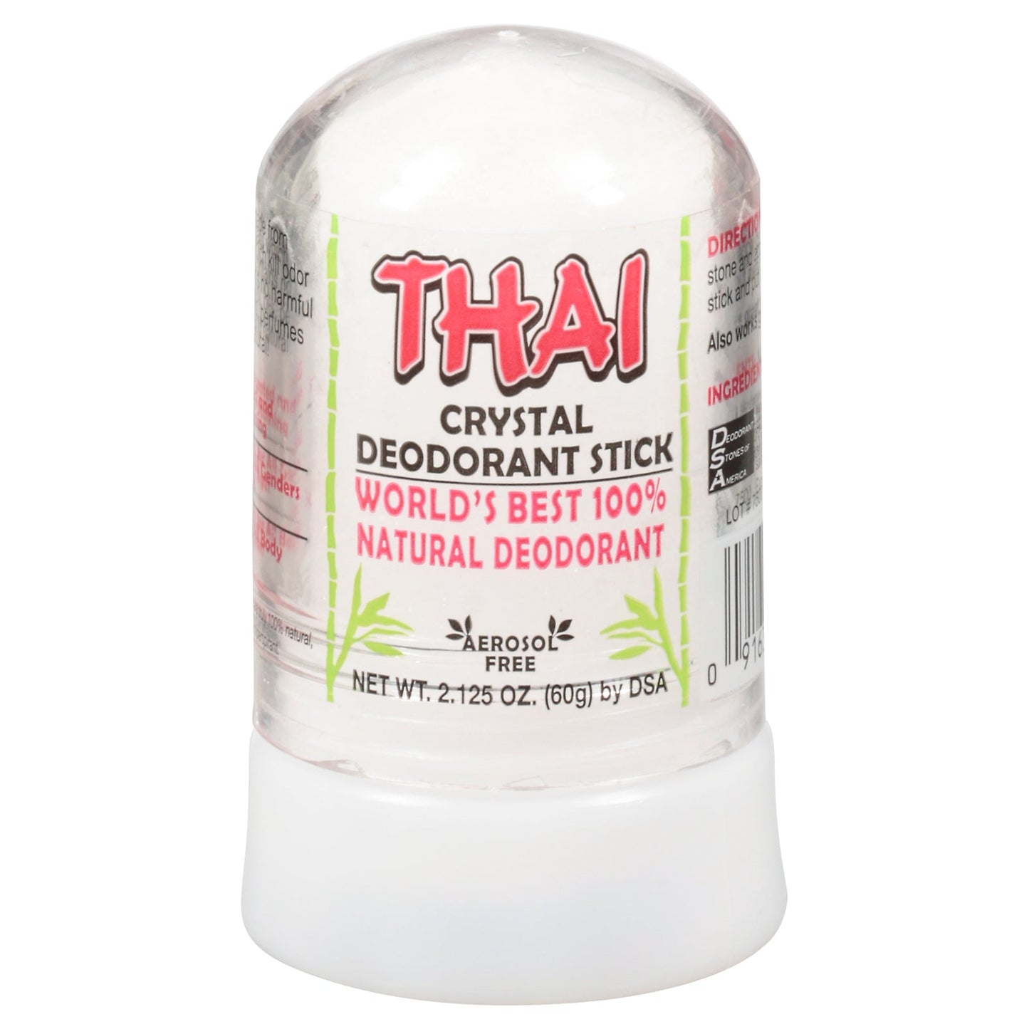 Thai Natural Crystal Deodorant Push-up Stick - 2.125 Oz