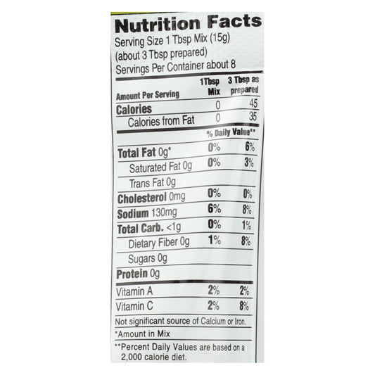 Frontera Foods Original Guacamole Mix, 4.5 Oz, 8-Pack