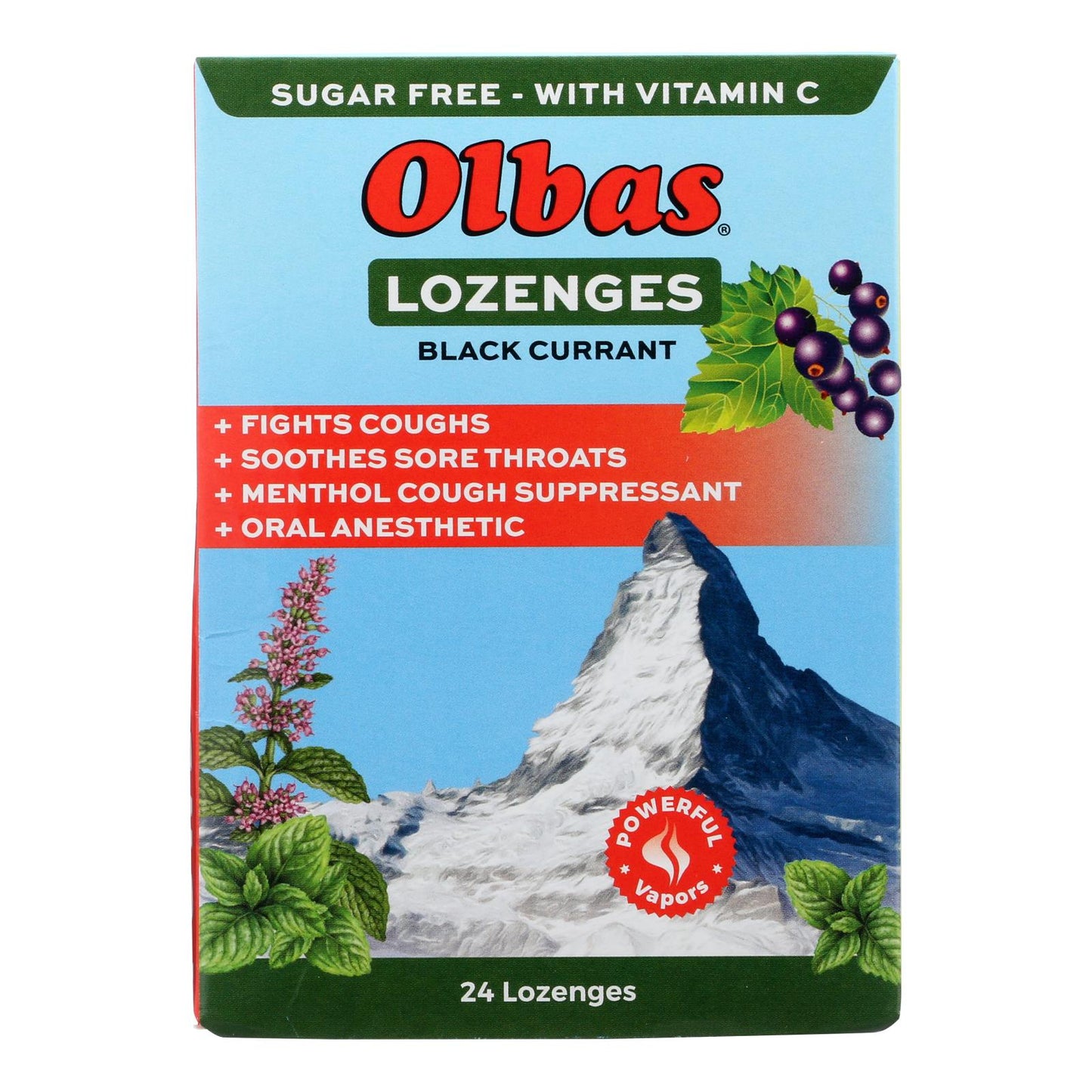 Olbas Lozenges Black Currant Menthol - 1 Each - 24 Ct