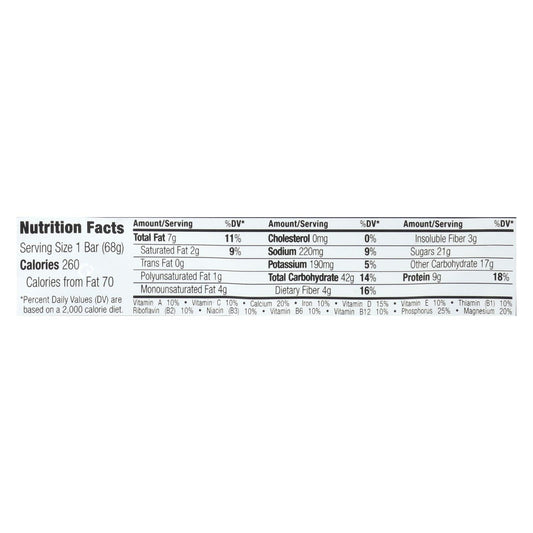 Clif Bar - Organic White Chocolate Macadamia Nut - Case of 12 - 2.4 oz