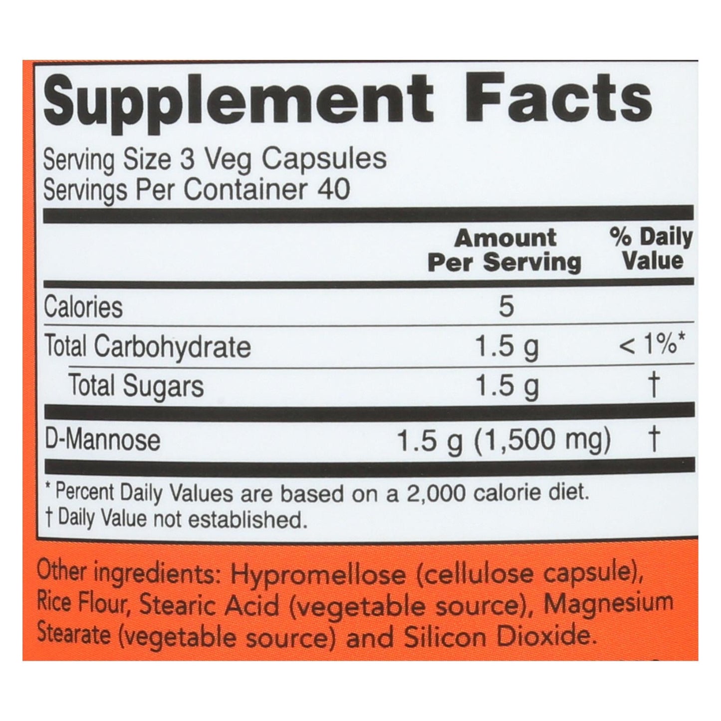 Now D-mannose Powder 500 Mg - 1 Each - 120 Cap