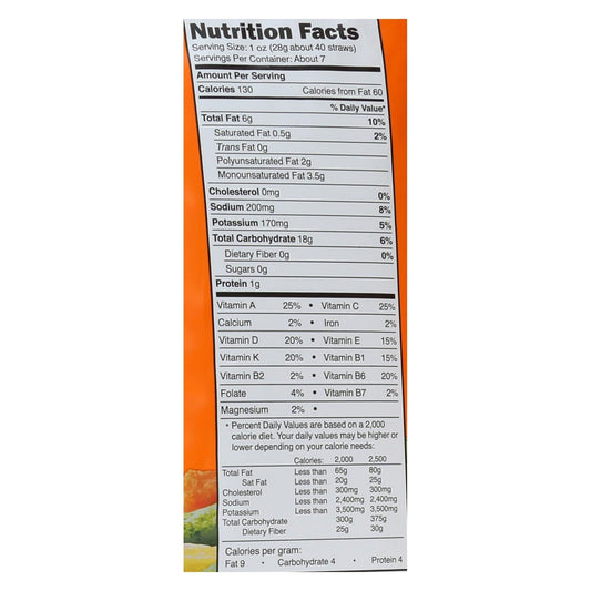 Good Health Sea Salt Veggie Straws - Case Of 10 - 6.25 Oz