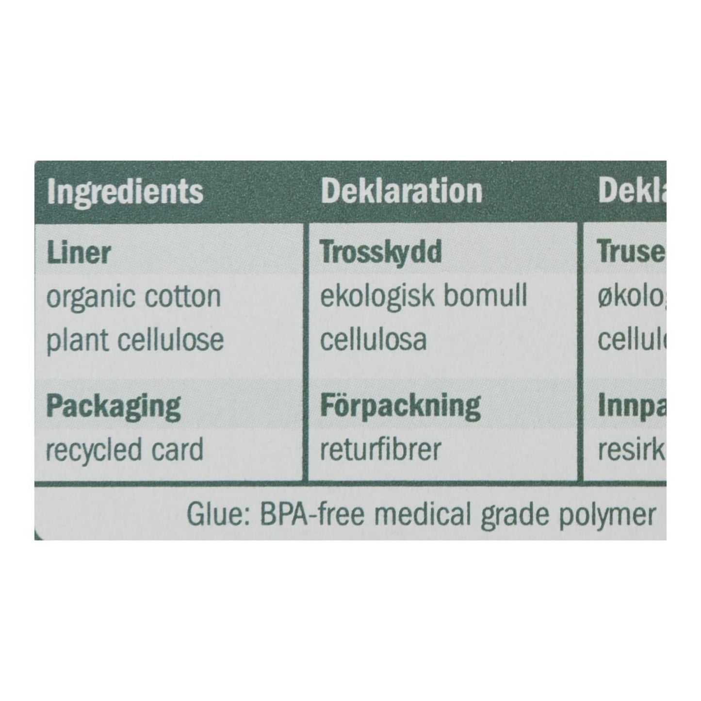 Natracare Ultra Thin Organic Cotton Panty Liners - 22 Pack