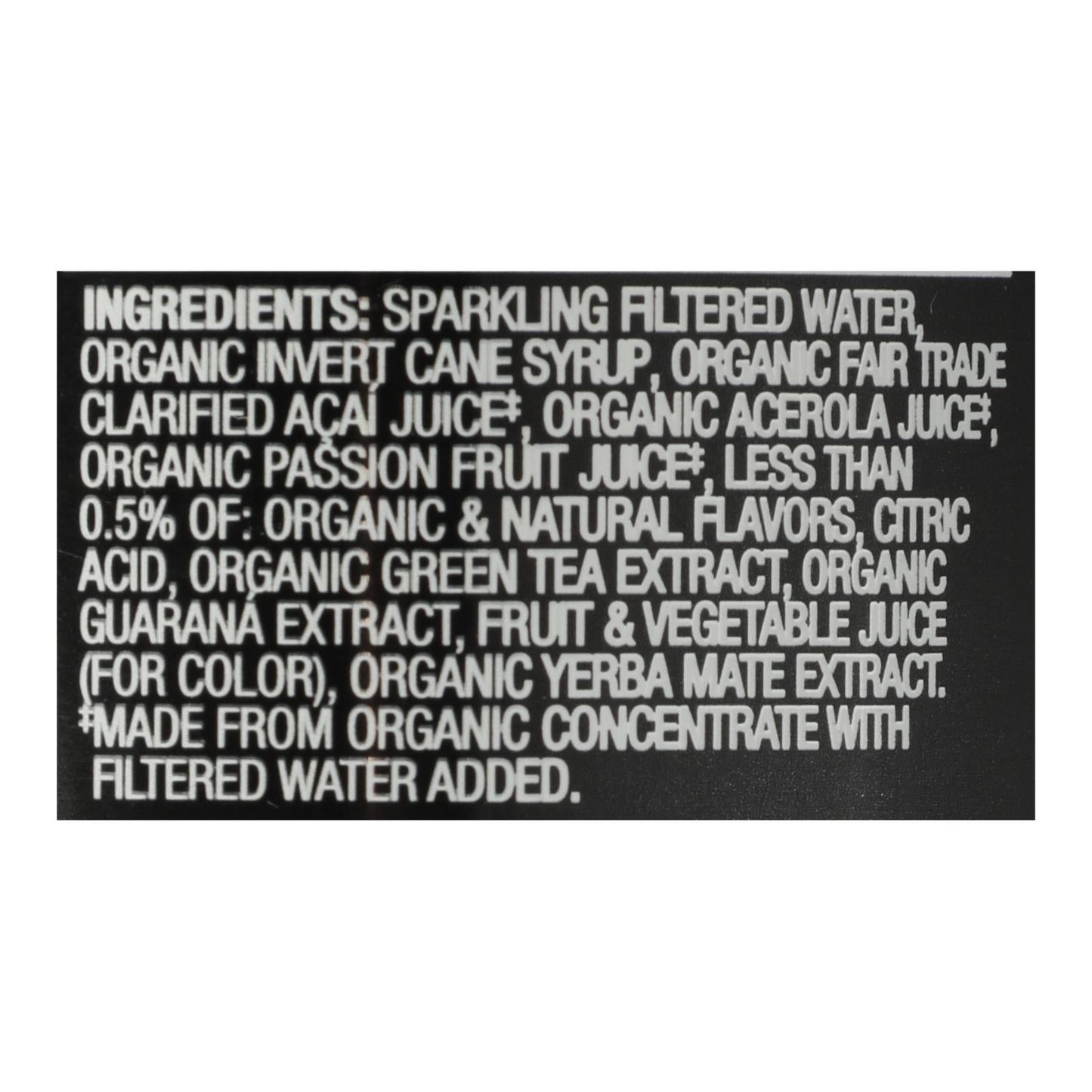 Sambazon Organic Energy Drink - Jungle Love, 12 Pack