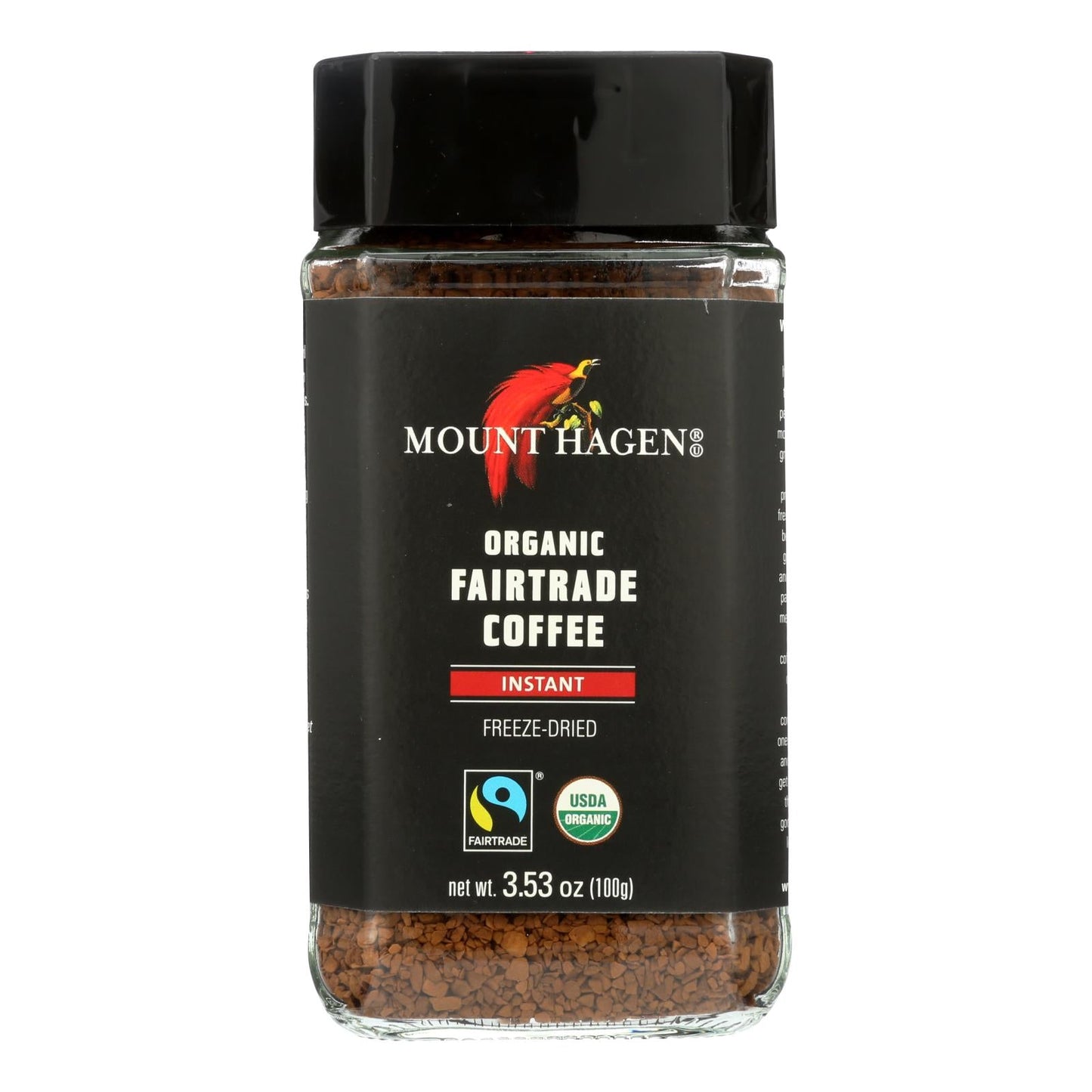 Mount Hagen Organic Instant Coffee - 6 Pack, 3.53 OZ Each