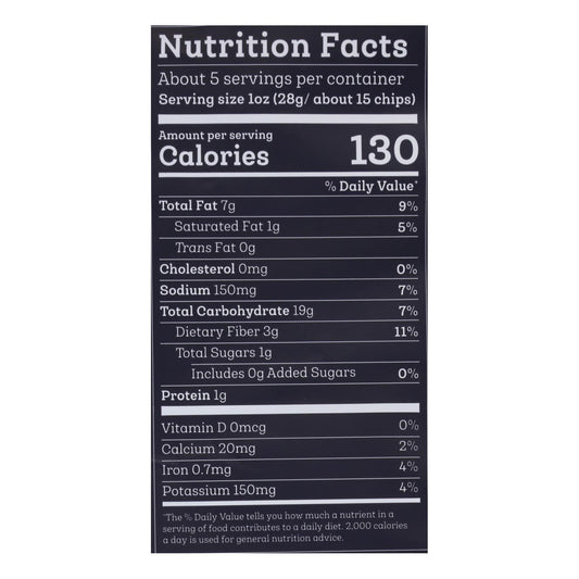 Siete Tortilla Chip - Sea Salt - Case Of 12 - 5 Oz