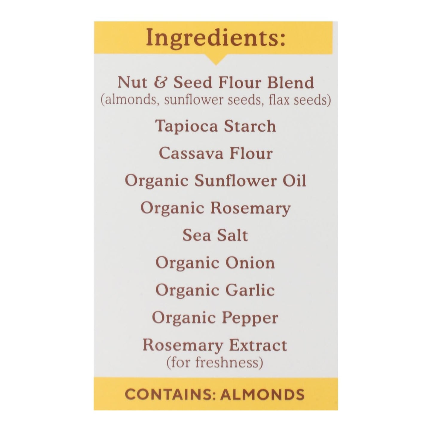 Simple Mills Rosemary Sea Salt Almond Crackers, 6-Pack