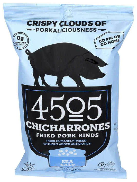 4505 Chicharrones Sea Salt, 2.5 Oz. Pack of 12