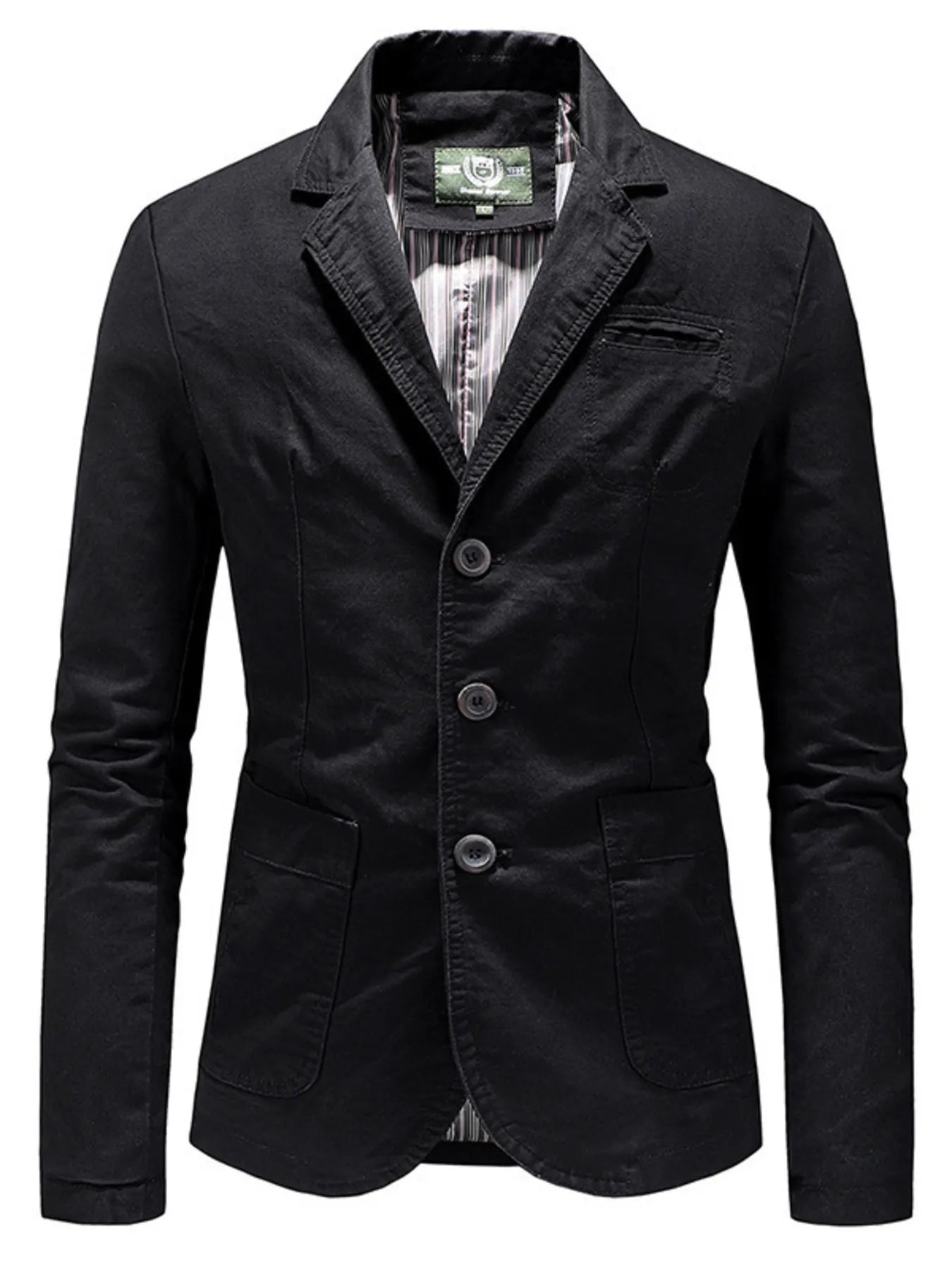 Men's Plus Size Casual Slim Fit Button Up Blazer