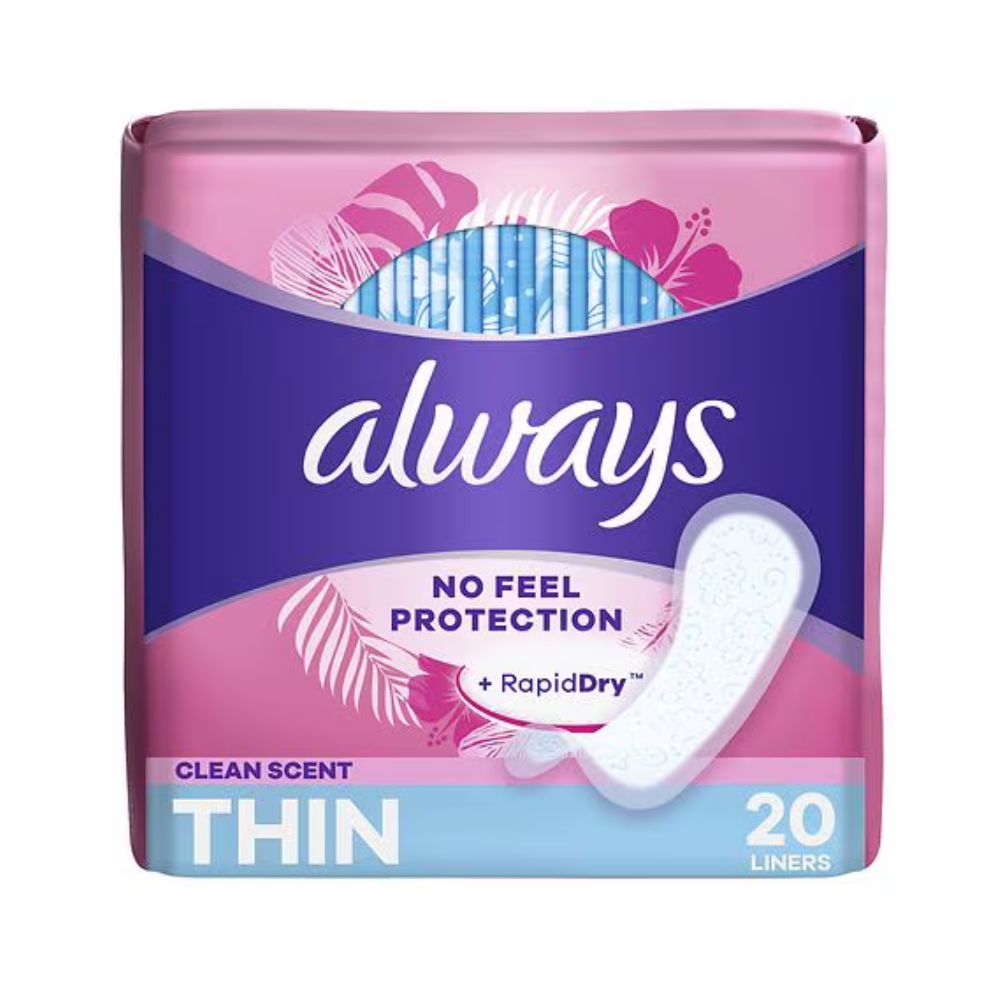 Always Thin Active Dailies Fresh Scented Wrapped Liners (20.00 ct)