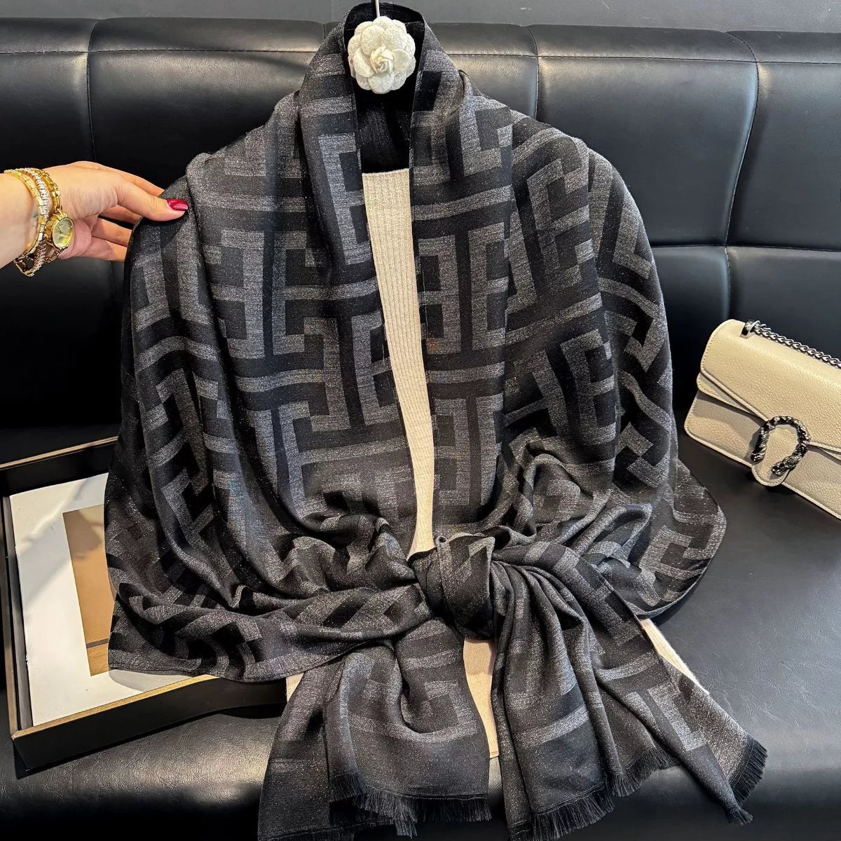 Raw Hem Scarf