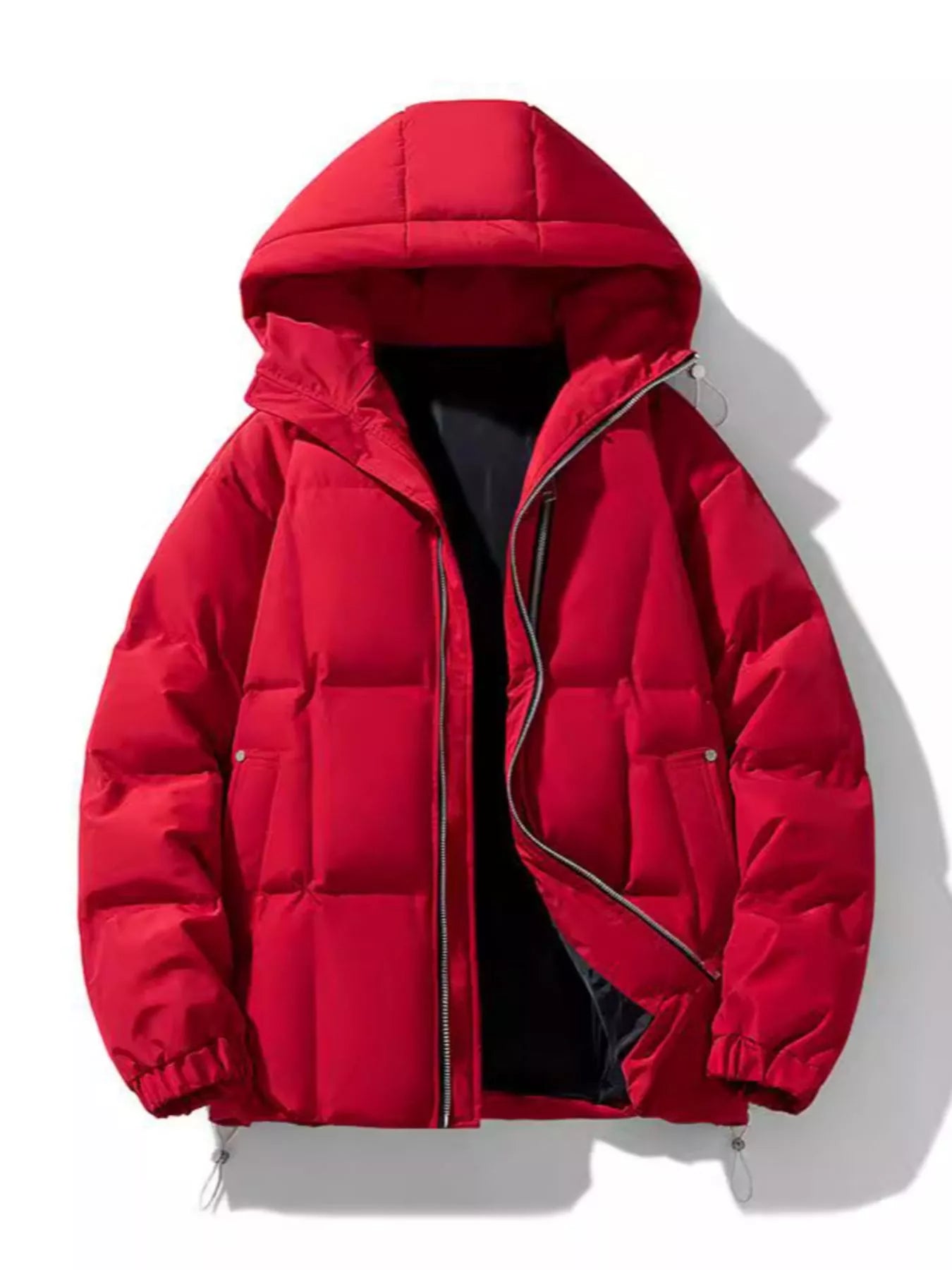 Men's Full Size Hooded Padded Winter Coat Plus Size