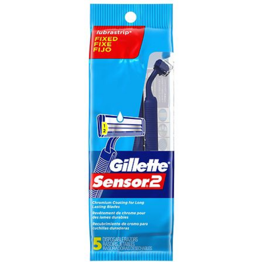 Gillette Sensor 2 Disposable Razors (5 ct)