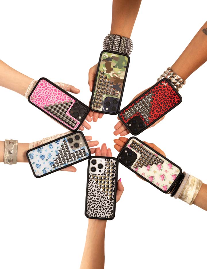 Vintage Floral Stud iPhone Case