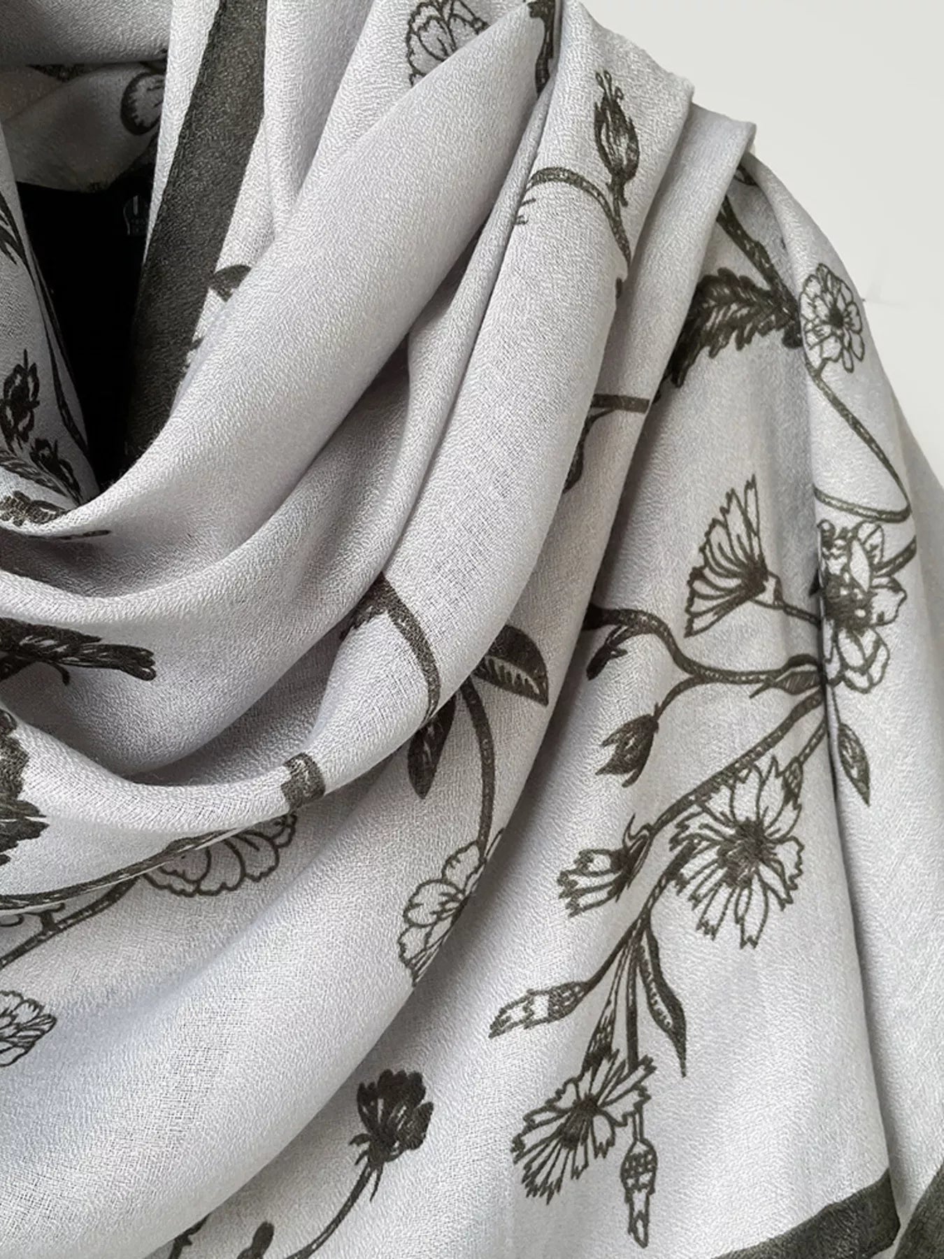 Floral Print Lightweight Scarf
