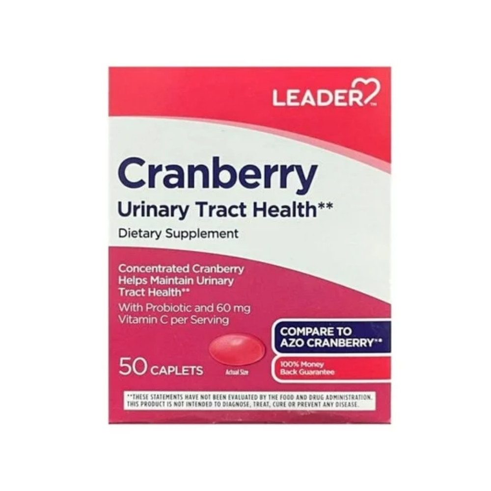 Leader Urinary Tract Health with Probiotic + Vitamin C (60mg 50 ct)