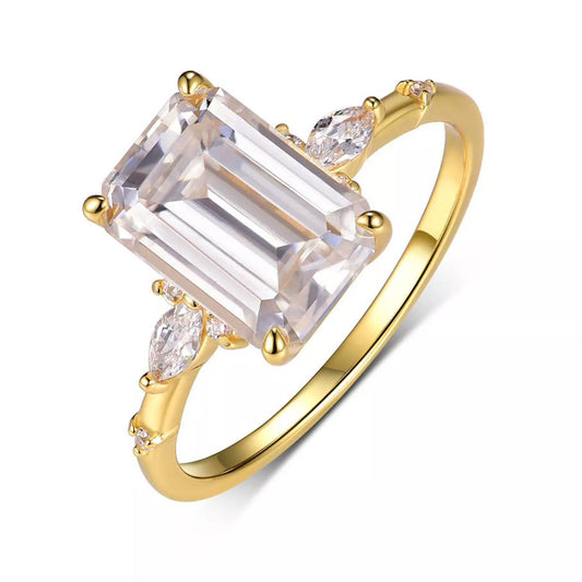 3.5 Carat Moissanite 925 Sterling Silver Ring