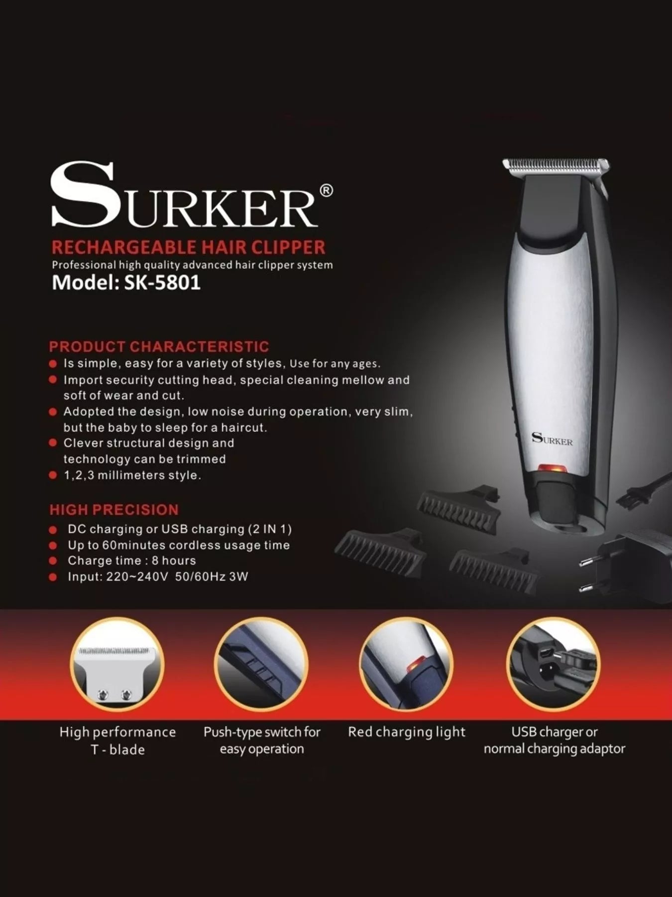 Precision Cordless Hair Clipper
