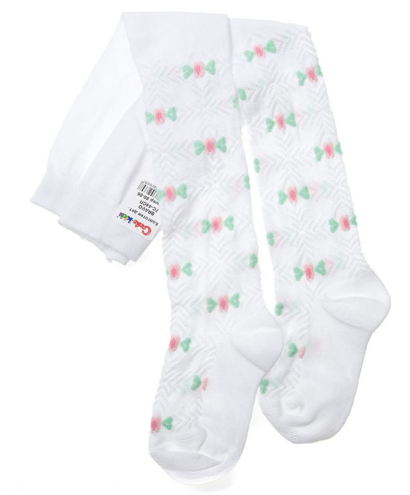 Conte-Kids Bravo #7С-44СП(216) - Cotton Tights For Girls 0/12m.-12/24m.