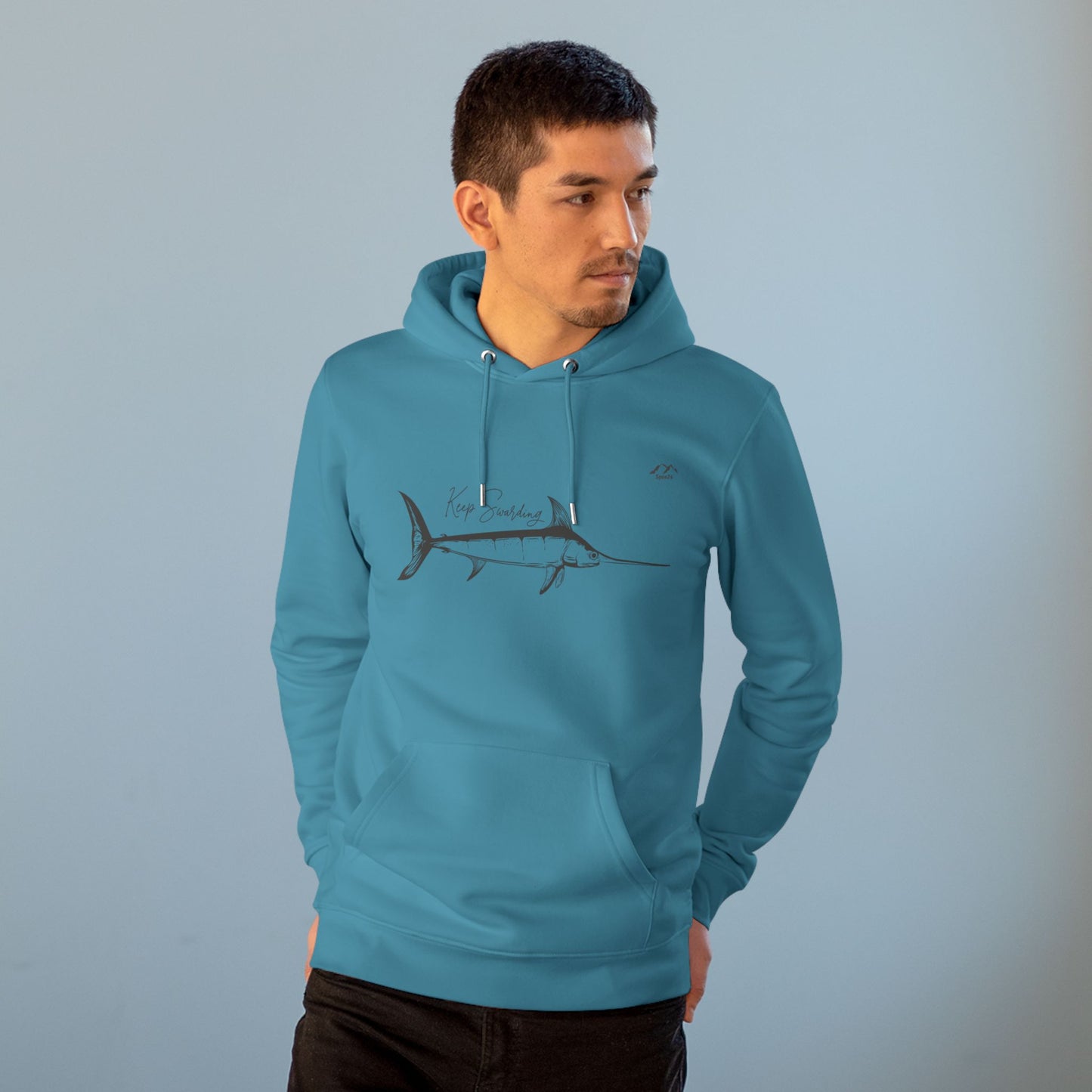 HD-054ML-24 Swordfish Hoodie Ocean Lover Swordfish Art Fishing Gift