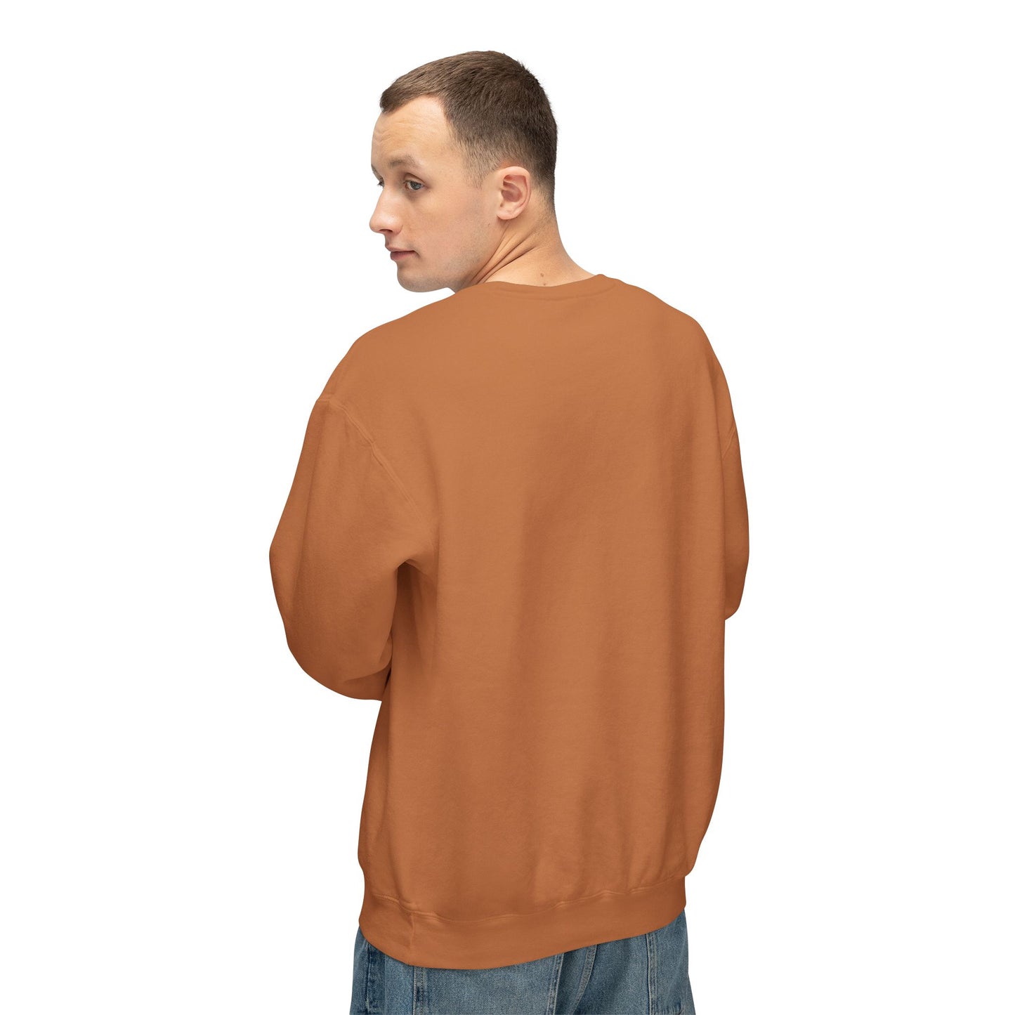SW-110ORG-24 Unisex Lightweight Crewneck Yam Color Sweatshirt