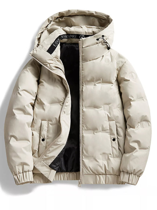 Men's Plus Size Hooded Padded Puffer Jacket