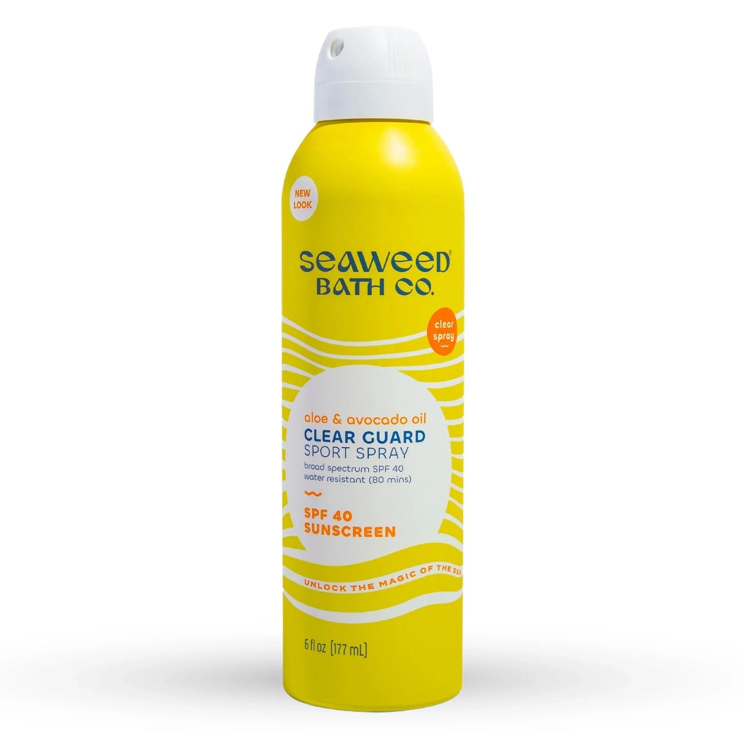The Seaweed Bath Co - Clear Guard Sport Sunscreen SPF40, 6 fl oz - Broad Spectrum Protection