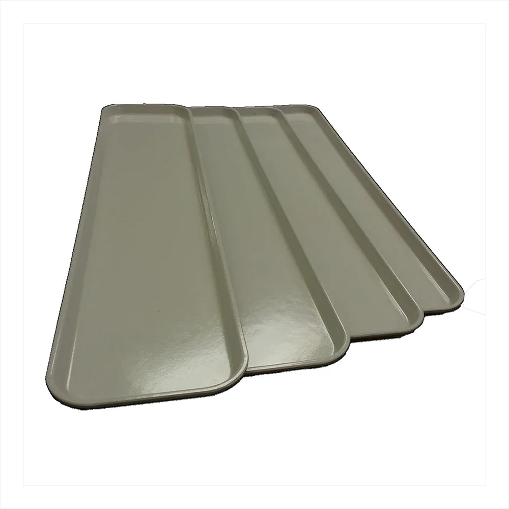 Platter Fiberglass White 8" x 30" x .75"