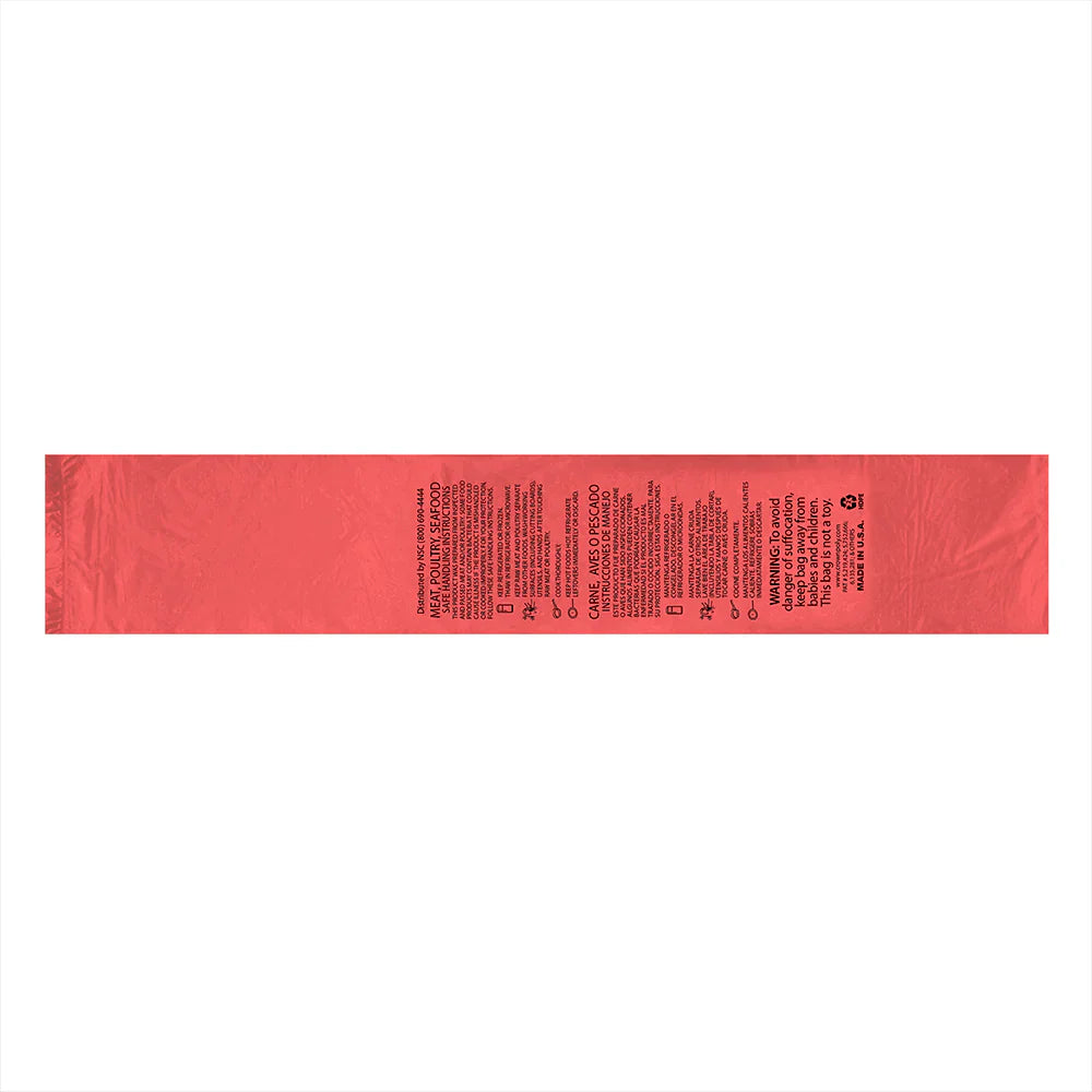 Meat Bag Red PNP Hi- Dens 10 mic SMH 15" x 20"