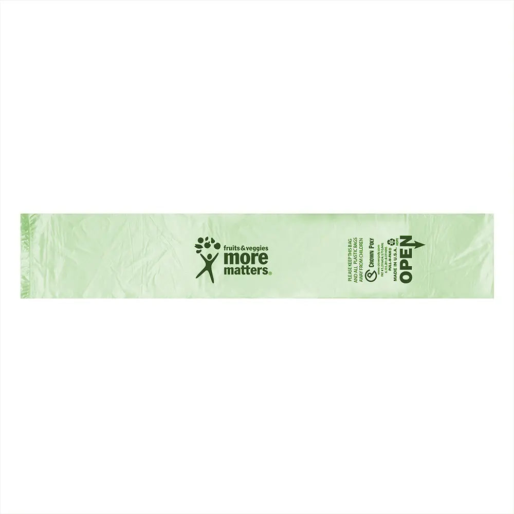 Produce Bag Green PNP Hi- Dens Econ 6 mic 14" x 18"