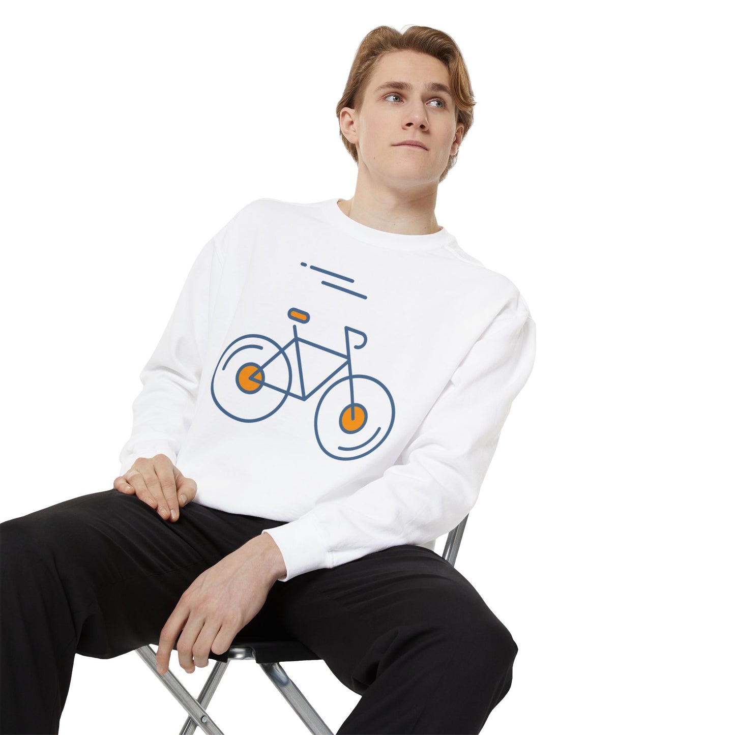 SW-063ML-24 Unisex Warm Garment-Dyed Sweatshirt