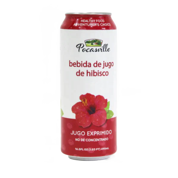Pocasville Hibiscus/Jamaica Juice Drink (30% Juice) 16.5 oz