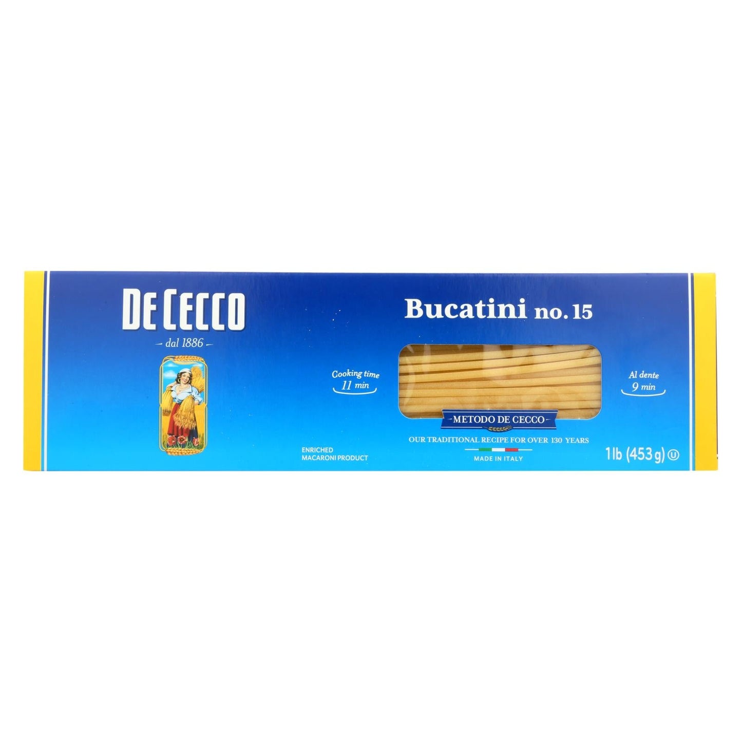 De Cecco Pasta - Perciatelli, 16 oz (Case of 20) - Authentic Italian Taste