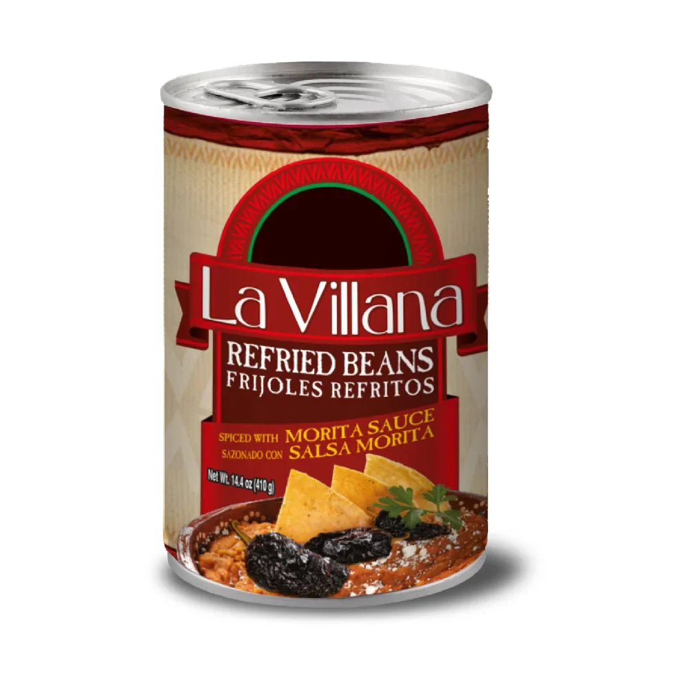 La Villana Refried Beans with Morita Sauce 14.4 oz
