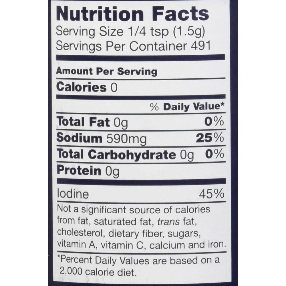 Morton Salt Iodized 26 oz