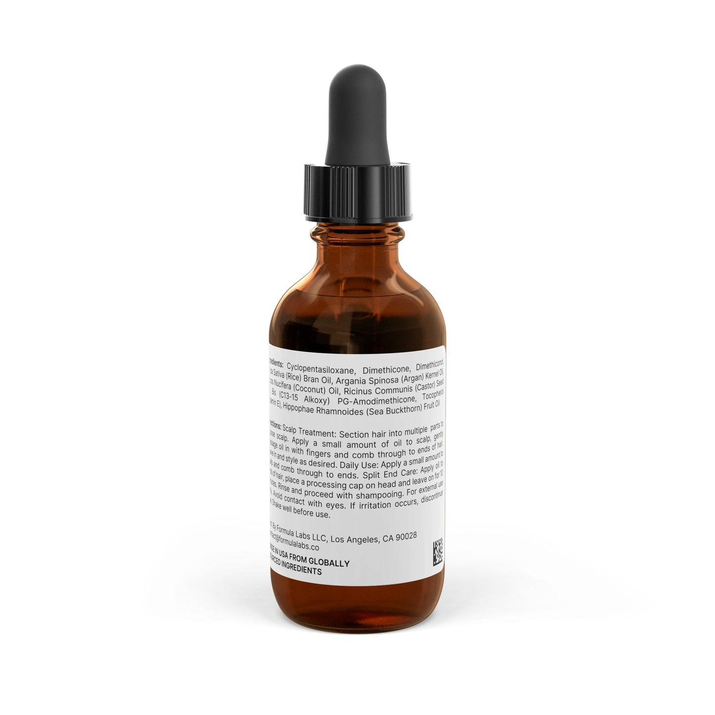 Racoil Hair Oil, 2oz for Healthy Shiny Strong hairs with post-treatment protection